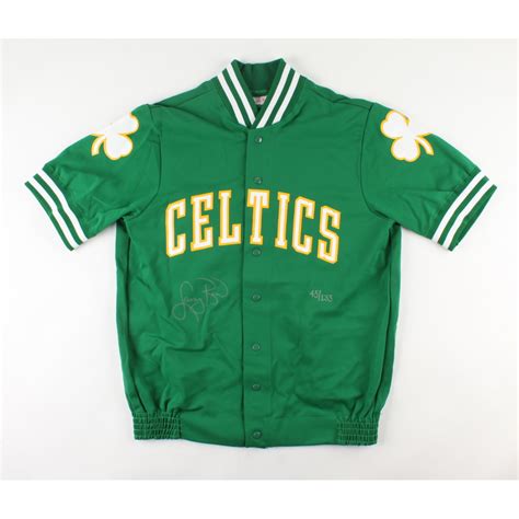 larry bird warm up jacket replica|larry bird vintage jersey.